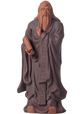 历史人物老子摆件雕刻细腻