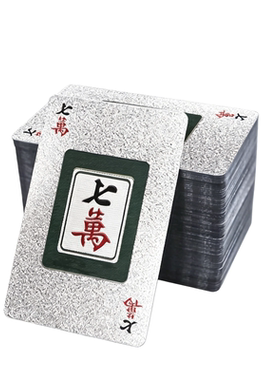 铂金PVC防水麻将纸牌144张