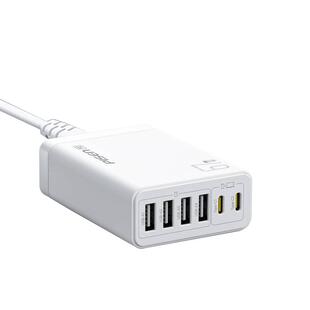 品胜多口氮化镓充电器67W快充多功能usb插头六口插座适用苹果17华为小米手机15平板电脑14多孔充电头桌面排插