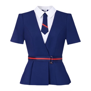 新款ktv dj公主服酒吧包厢服务员工作制服技师工衣短袖夏装夜场