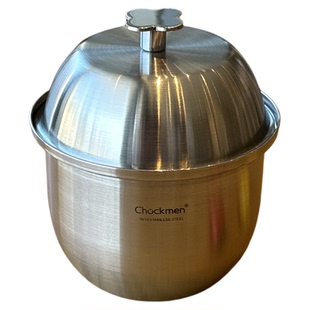 chockmen18/10不锈钢蒸蛋家用蒸蛋碗平底蒸蛋专用盅炖盅蒸菜碗