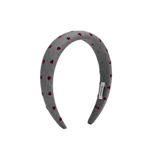 seicarinay爱心植绒发箍高颅顶女新款头顶发饰高级感小众设计不勒