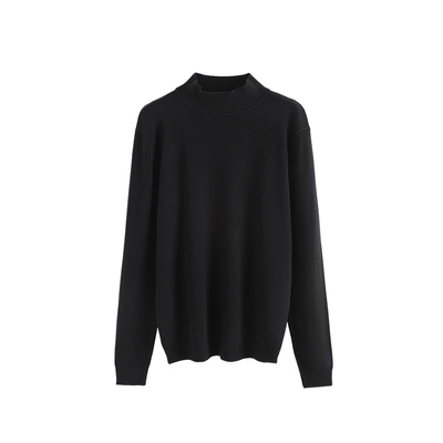 痞帅气休闲保暖上衣半高领毛衣