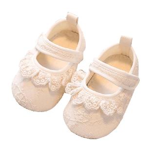 婴儿鞋子小宝宝学步不掉鞋袜女软底步前鞋新生儿一岁0-6-12月外出