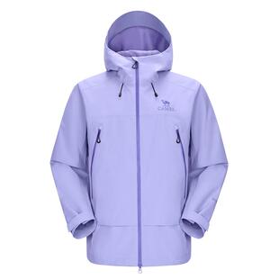 [2026新款]骆驼彩壳冲锋衣女款腋下拉链透气户外硬壳防水风衣外套