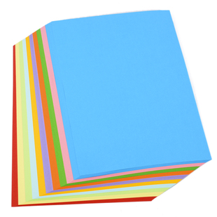 120g彩纸手工纸彩色折纸软卡纸a4打印纸复印纸幼儿园儿童手工纸