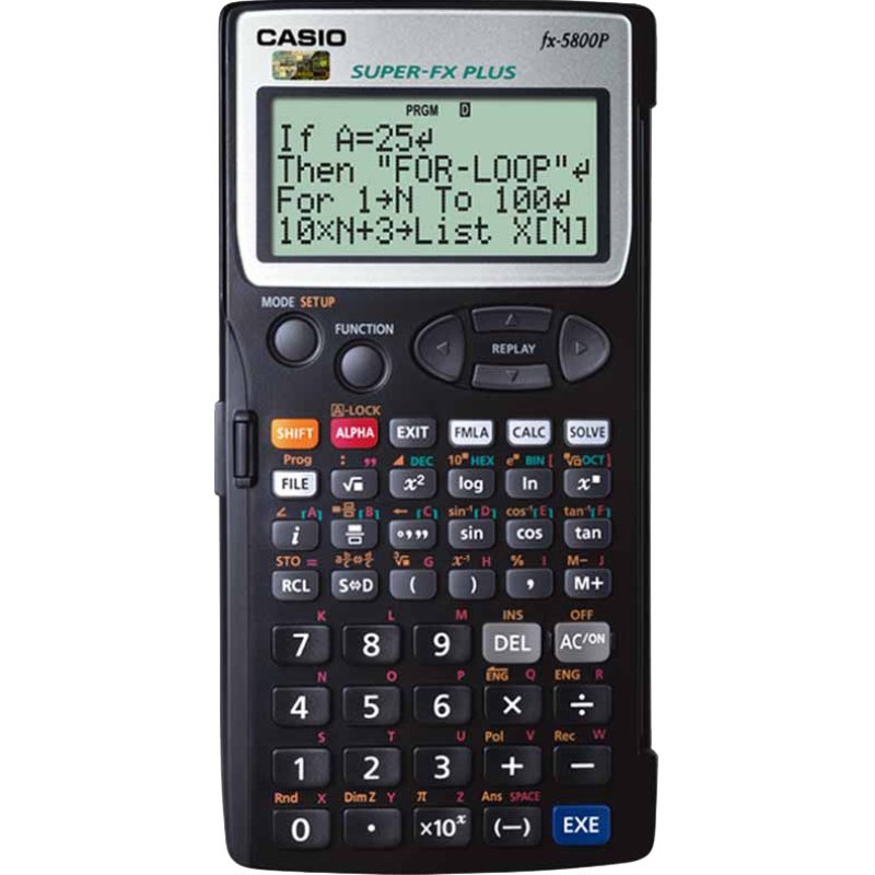casio卡西欧fx-5800p施工计算器