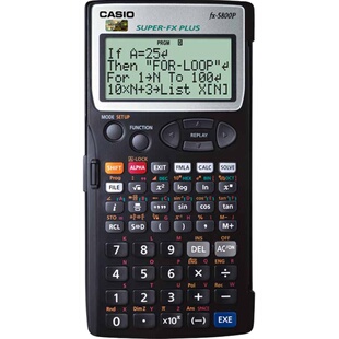 CASIO卡西欧FX-5800P函数工程专用建筑程序测量计算器 fx5800p道路桥梁施工可编程统计测绘计算机 全国包邮