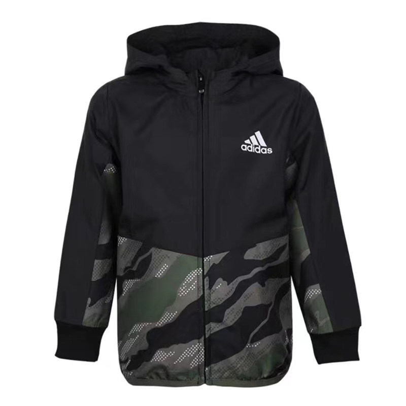Adidas男女童中大童青少年防风双层透气梭织外套DM7102 7103 7081