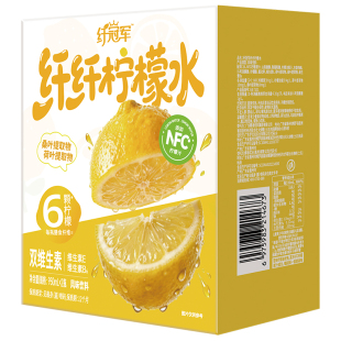 纤冠军纤纤柠檬水0糖0脂清爽解腻解渴补水大瓶装添加NFC柠檬汁水