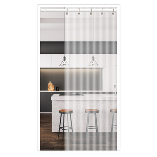 空调门帘加厚挡风防风保温厨房防油烟透明夏季阳台防走冷气隔断帘