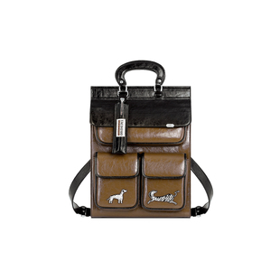 大犬乌马·夹克包2025新款双肩包原创设计通勤包高级感拼色电脑包