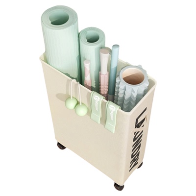 瑜伽垫收纳筐运动健身器材整理