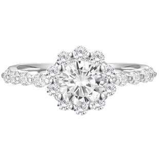 【培育】DEINO黛诺培育钻石钻戒求婚戒指钻石订婚戒指女花漾