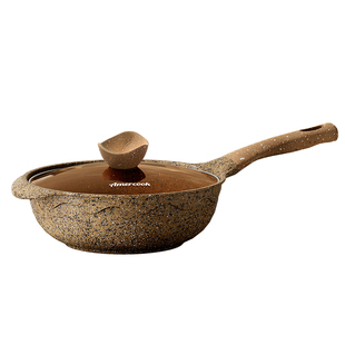 amercook阿尔菲塔花岗岩钛不粘锅家用炒菜锅平底锅加深煎锅小炒锅