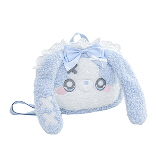 RosyPosy柔设毛绒双肩包女生可爱玩偶包包小书包初中生通勤小背包