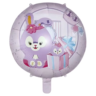 大号飘空卡通气球地推公园广场摆摊儿童升空飞天氦气铝膜汽球玩具