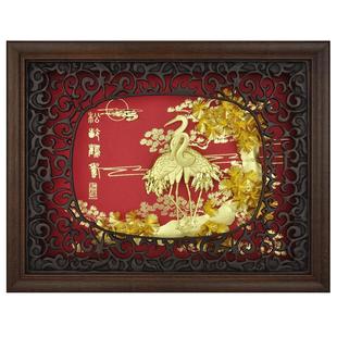 松龄鹤寿送父母老人长辈生日贺寿礼物创意祝寿纪念品过寿礼品摆件