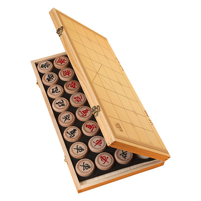 木质非磁性实心便携式中国象棋
