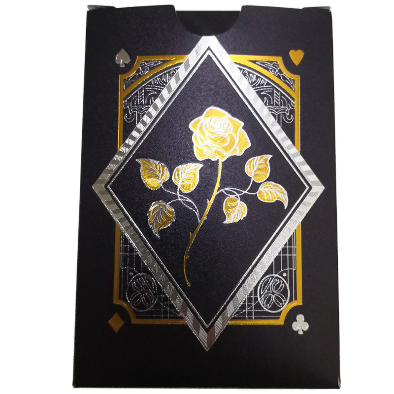 创意黑金塑料扑克防水防折PVC卡牌花切斗地主魔术飞牌土豪金纸牌