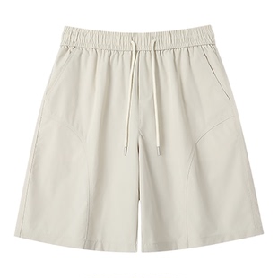 GLM美式速干短裤男款夏季新款宽松休闲潮牌五分裤直筒阔腿运动裤