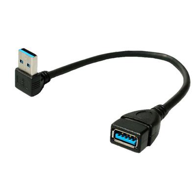 usb公对母上弯直角转换延长线