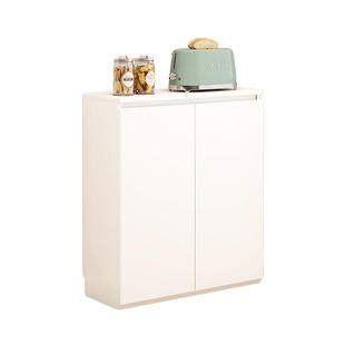 超薄餐边柜20cm收纳极简定制极窄30cm简约实木厨房储物柜一体靠墙