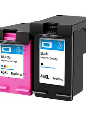 适用惠普hp46墨盒Deskjet 4720 2520hc 4729墨盒HP2020hc 2029 2529打印机非原装墨盒hp46可加墨XL大容量墨水