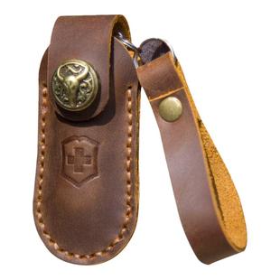 小刀套皮套折叠刀套瑞士军刀牛皮真皮手工便携猎人迷你保护套刀鞘