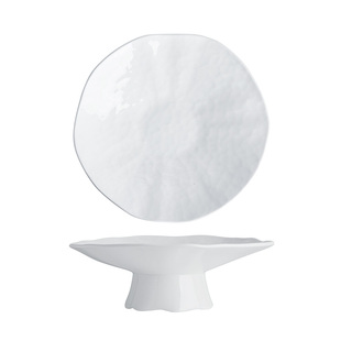 冷菜盘子五星级酒店创意陶瓷餐具沙拉盘凉菜摆盘家用大号高脚深盘