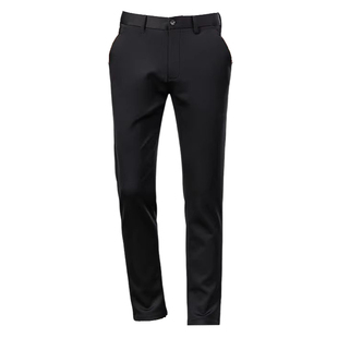 罗蒙绵羊毛欧密绒男士休闲裤子秋冬季商务加绒加厚保暖弹力西裤