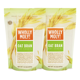 好哩清道麸燕麦麸皮无添加蔗糖高纤健身代餐饱腹速食营养早餐麦片