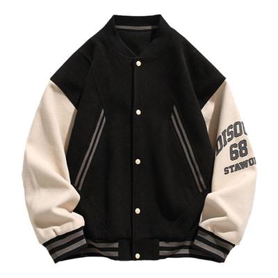 港仔文艺男宽松运动棒球服夹克男
