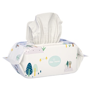 kisshome新款婴儿手口湿巾10包带盖湿纸巾新生儿用品家用成人80抽