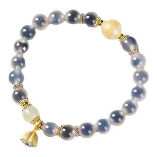 色达五明学院有意义的礼物彩色亮面手串糖心高颜值透明不掉色手链