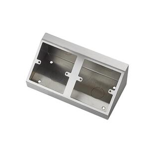 小倍304不锈钢实验室插座底盒试验台专用286开关插座通用明装底盒