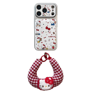 韩系红脸hellokitty适用iPhone17promax手机壳苹果17包相机键镜头全包防摔14软壳不撞款可爱带挂绳16精孔KT猫