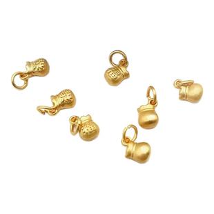 沙金保色小福袋吊坠提溜钱袋挂件手工diy手串手链项链饰品配件