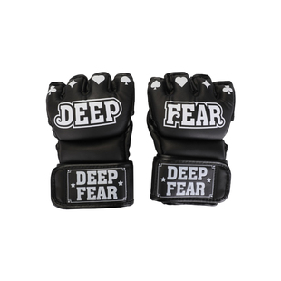 DEEP FEAR馒头拳套MMA综合格斗健身搏击半指拳套泰拳拳击分指手套