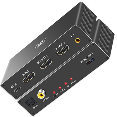 阿音HDMI2.1高清同屏音频分离器
