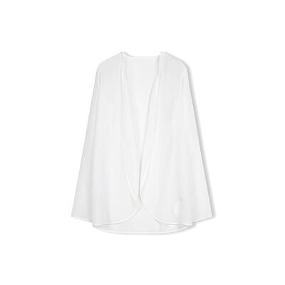 CONCISEWHITE网纱披肩