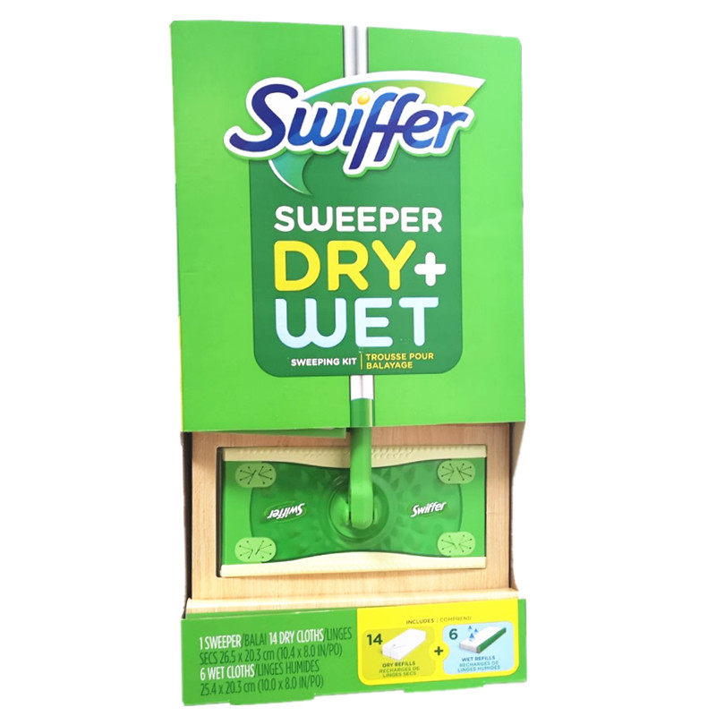 美国Swiffer宝洁吸尘干湿平板电动喷水拖把免洗干巾干湿巾除尘掸
