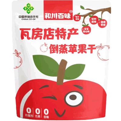 和川百味大连三蒸三晒酸甜无添加孕妇儿童零食健康倒蒸苹果干150g