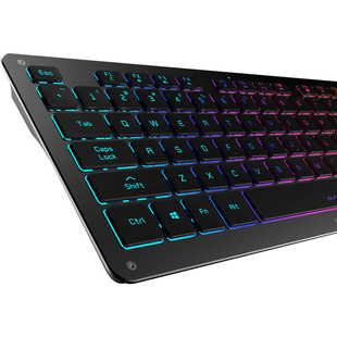 铝合金静音无声办公游戏电脑笔记本rgb背光有线usb超薄巧克力键盘