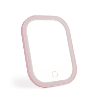 led镜子化妆镜桌面学生带灯女生梳妆台ins梳妆镜补光便携放大旋转