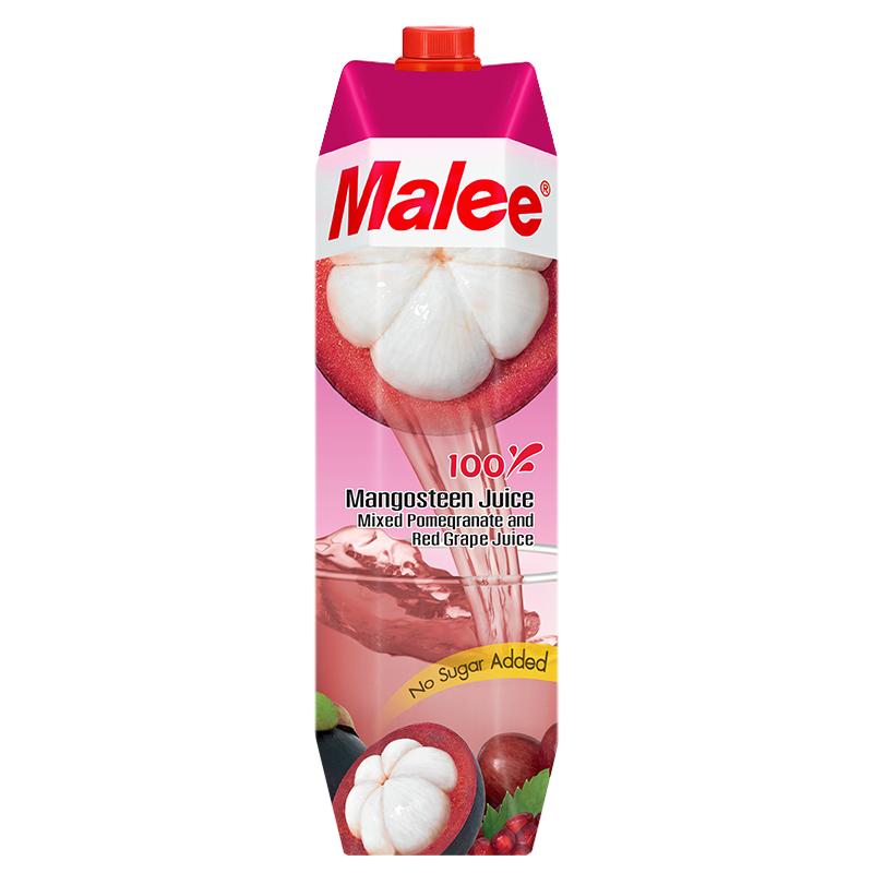 泰國進(jìn)口Malee瑪麗山竹汁1L*6瓶混合櫻桃葡萄水果汁飲料整箱飲品