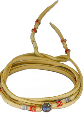 Choker项链女缠绕进口鹿皮绳手链