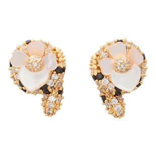 【新年礼物】【蛇年限定】katespadeks花开巳福shining snake耳钉