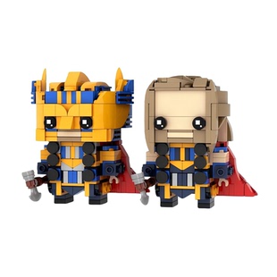 超级英雄雷神:爱与雷角色积木MOC-136511电影周边托尔方头仔玩具