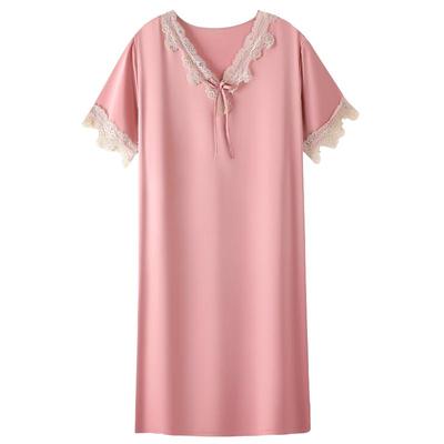 睡裙女士夏季冰丝短袖连衣裙
